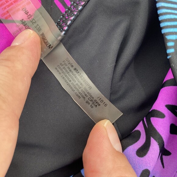 R way Swimwear Girl's Stretch Printed Waistband Pull-On  Skirt Black Size 14.5 - Picture 7 of 8